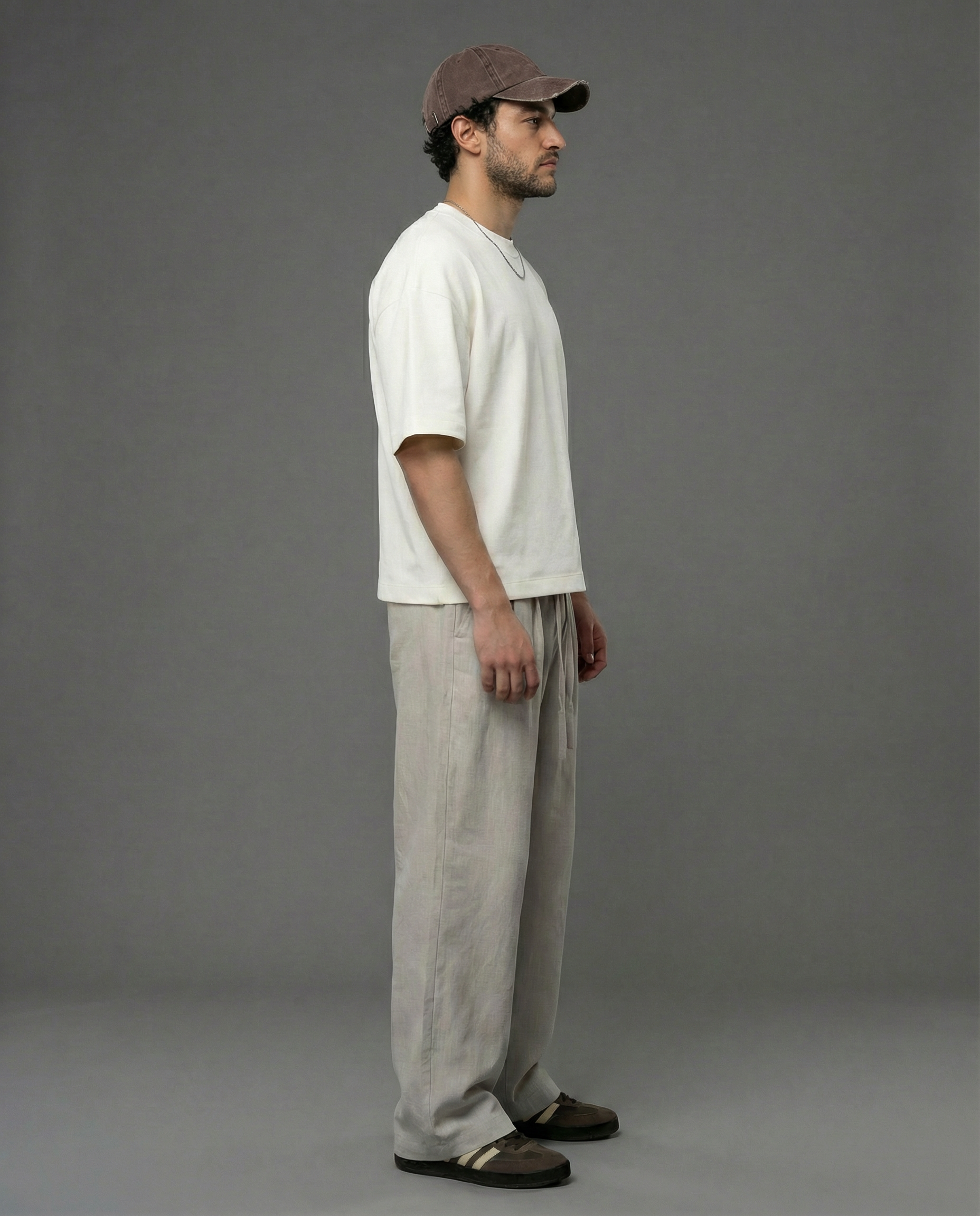 Linen Straight-Leg Pants
