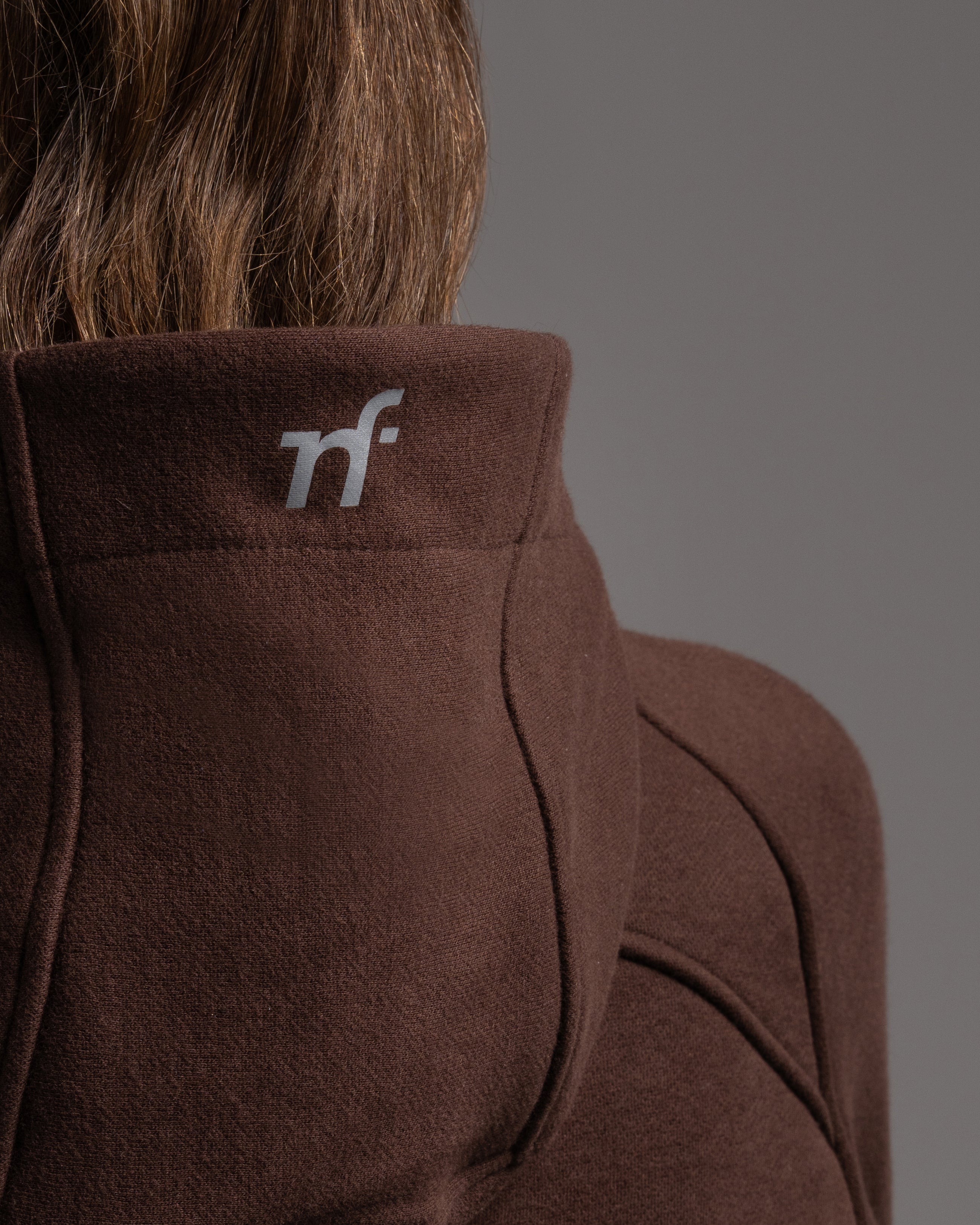 Relaxed-Fit Full-Zip Cropped Hoodie